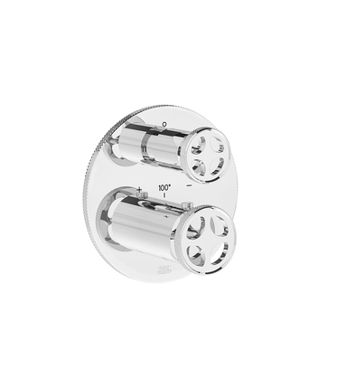 Techno Chic Thermostatic wall valve - trim only - Knurling