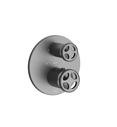 Techno Chic Thermostatic wall valve - trim only - Vertical lines
