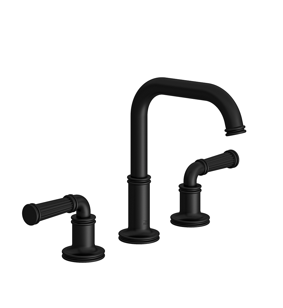 Classic H Widespread lavatory faucet with pop-up drain assembly