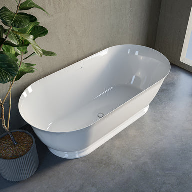 Leyden 72" Freestanding Bathtub with Integral Overflow