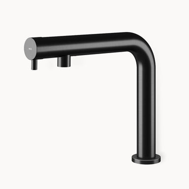 Minimal N MB266 Single-hole Stainless Steel Basin Faucet in Stainless Steel Matte Black PVD