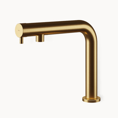 Minimal N MB266 Single-hole Stainless Steel Basin Faucet in Stainless Steel Matte Gold PVD