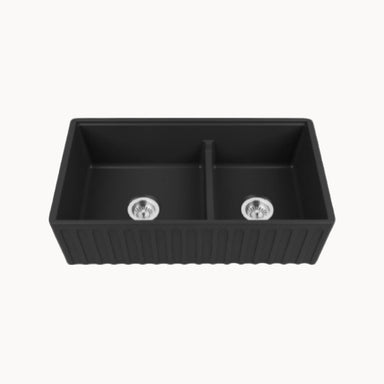 MENTON 33" Apron Front Double Bowl Kitchen Sink