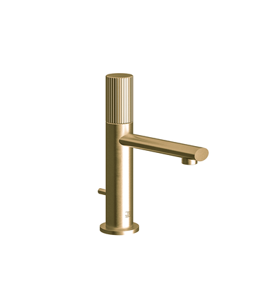 Nerea Single handle luxury lavatory set with pop-up drain assembly - Vertical Lines