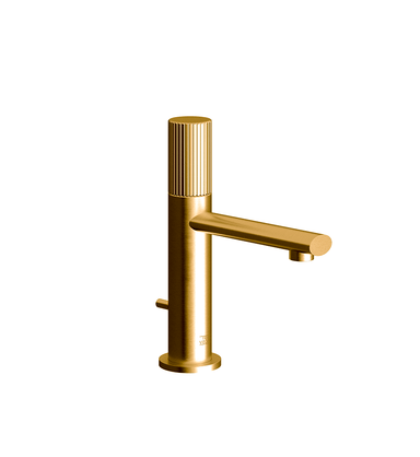Nerea Single handle luxury lavatory set with pop-up drain assembly - Vertical Lines