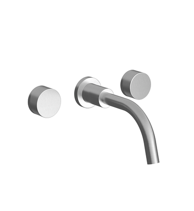 Nerea Wall-mounted lavatory faucet - Rings - trim only