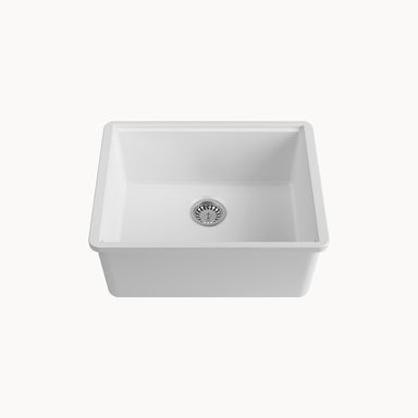 21" Normandy Undermount Single-bowl Fireclay Sink