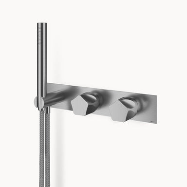 Penta PE455 Stainless Steel Thermostatic Trim with Two-way Diverter and Volume Control – 2 Functions in Stainless Steel Matte