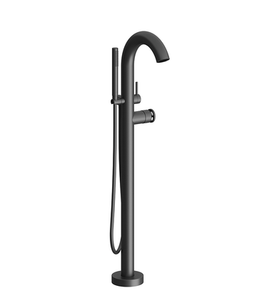Techno Chic Freestanding floor mounted faucet - Knurling