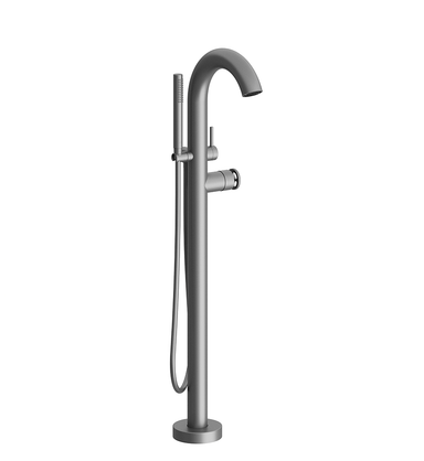 Techno Chic Freestanding floor mounted faucet - Knurling
