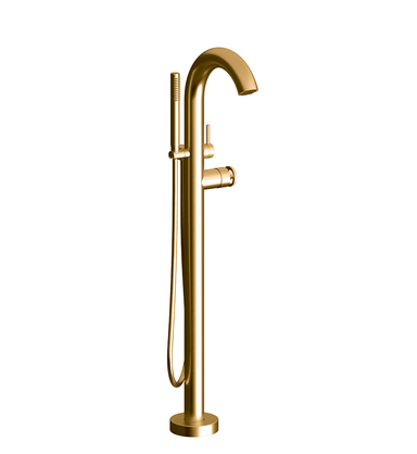 Techno Chic Freestanding floor mounted faucet - Knurling