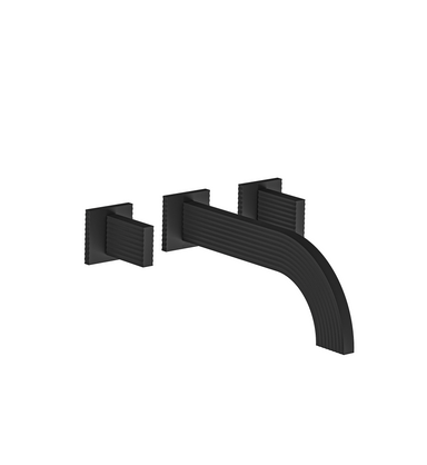 Groovy Wall-mounted lavatory faucet - Trim only