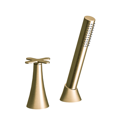 Konic Deck-mount Roman Diverter and Handshower Set