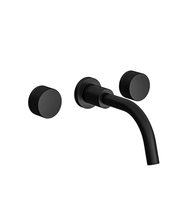 Nerea Wall-mounted lavatory faucet - Vertical Lines - trim only