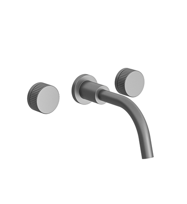 Nerea Wall-mounted lavatory faucet - Vertical Lines - trim only