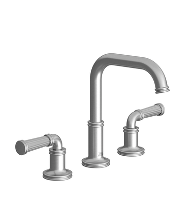 Classic H Widespread lavatory faucet with pop-up drain assembly
