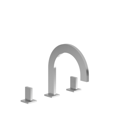 Groovy Deck mounted Roman bath faucet 3/4" valves