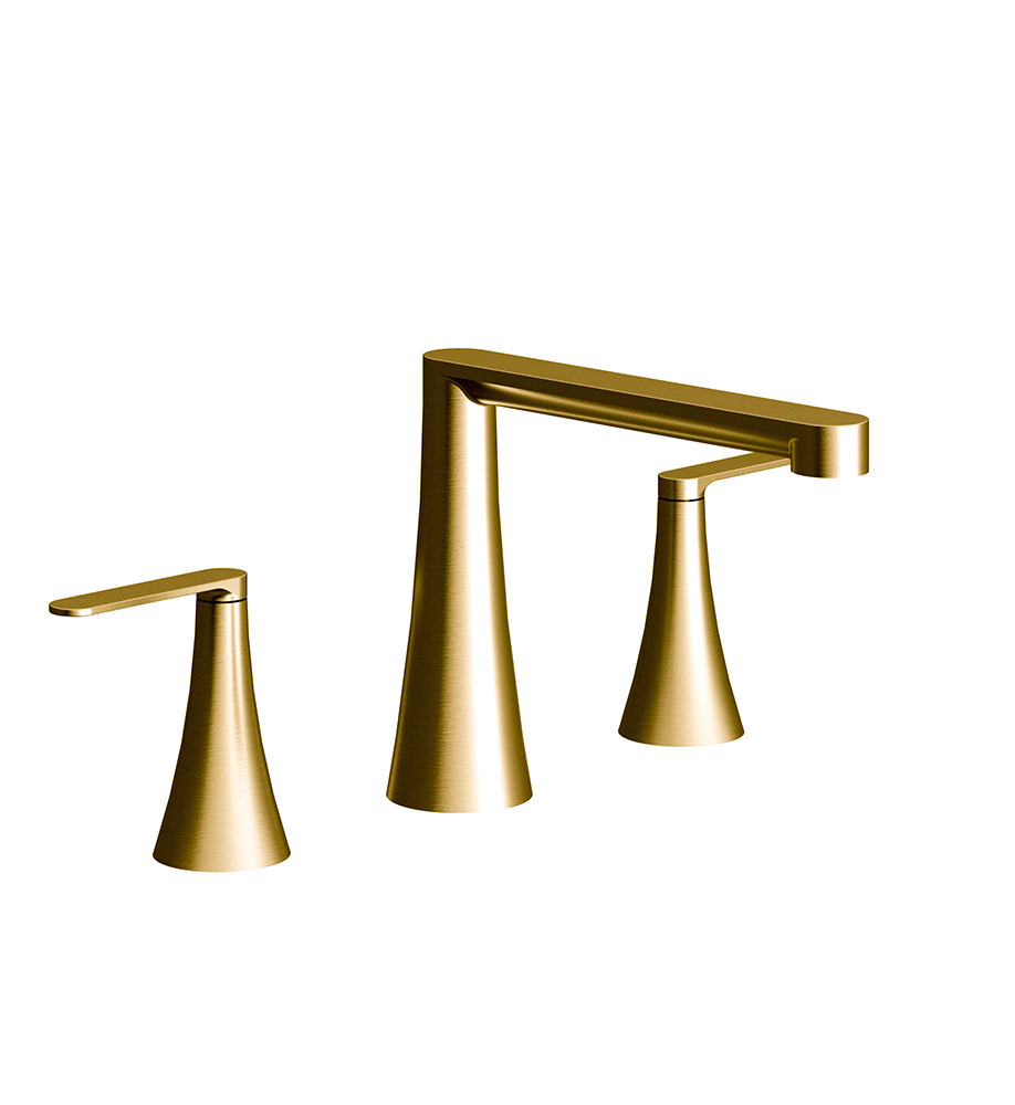 Konic Lever Deck mounted Roman bath faucet