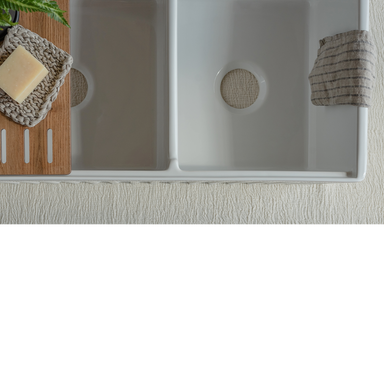 MENTON 33" Apron Front Double Bowl Kitchen Sink