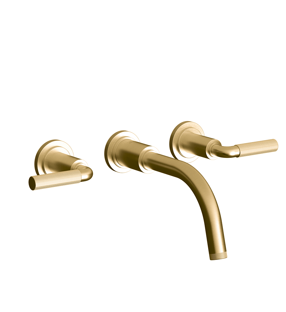 Techno Chic Wall-mounted lavatory faucet, less drain assembly