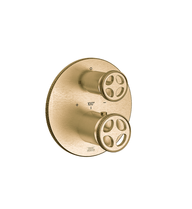 Techno Chic Thermostatic wall valve - trim only - Knurling