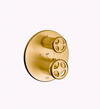 Techno Chic Thermostatic wall valve - trim only - Knurling