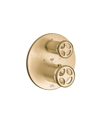 Techno Chic Thermostatic wall valve - trim only - Vertical lines