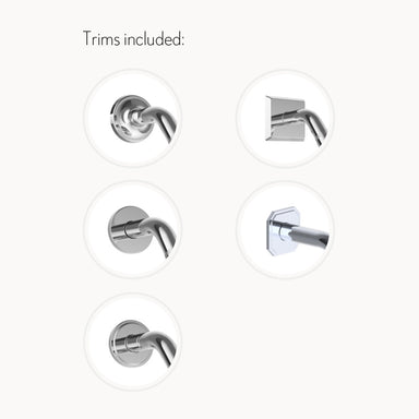 Modern Shower Arm With 5 Flanges