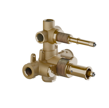 1/2" Thermostatic Rough-in Valve with Volume Control and Diverter, 3 Non-shared Functions