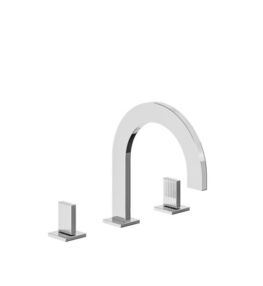 Groovy Deck mounted Roman bath faucet 3/4" valves