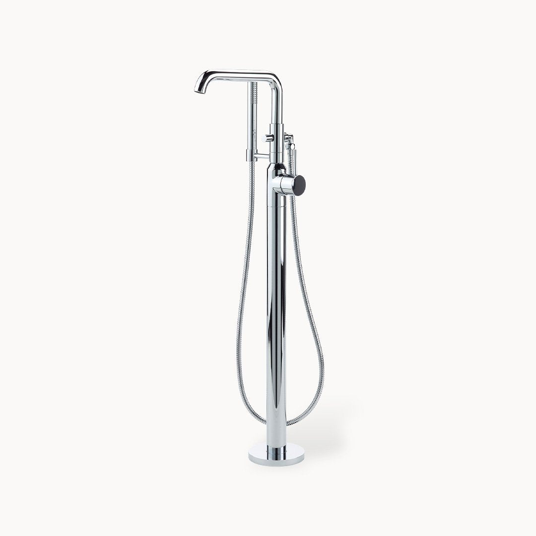 Taos Floor Mount Tub Filler with Hand Shower