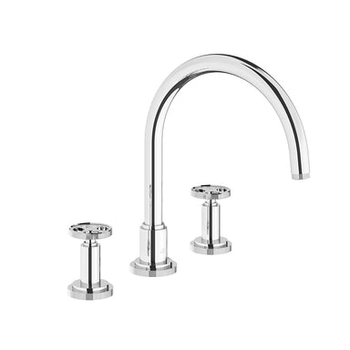 Techno Chic Deck mounted Roman bath faucet 3/4" valves - Vertical lines