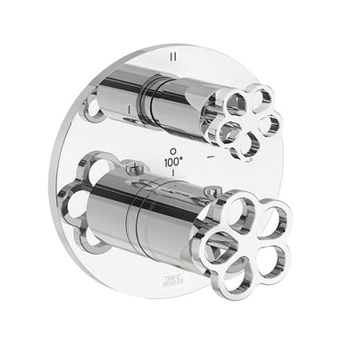 Industrial Chic Thermostatic Three-Way Shower Trim, 3 Functions