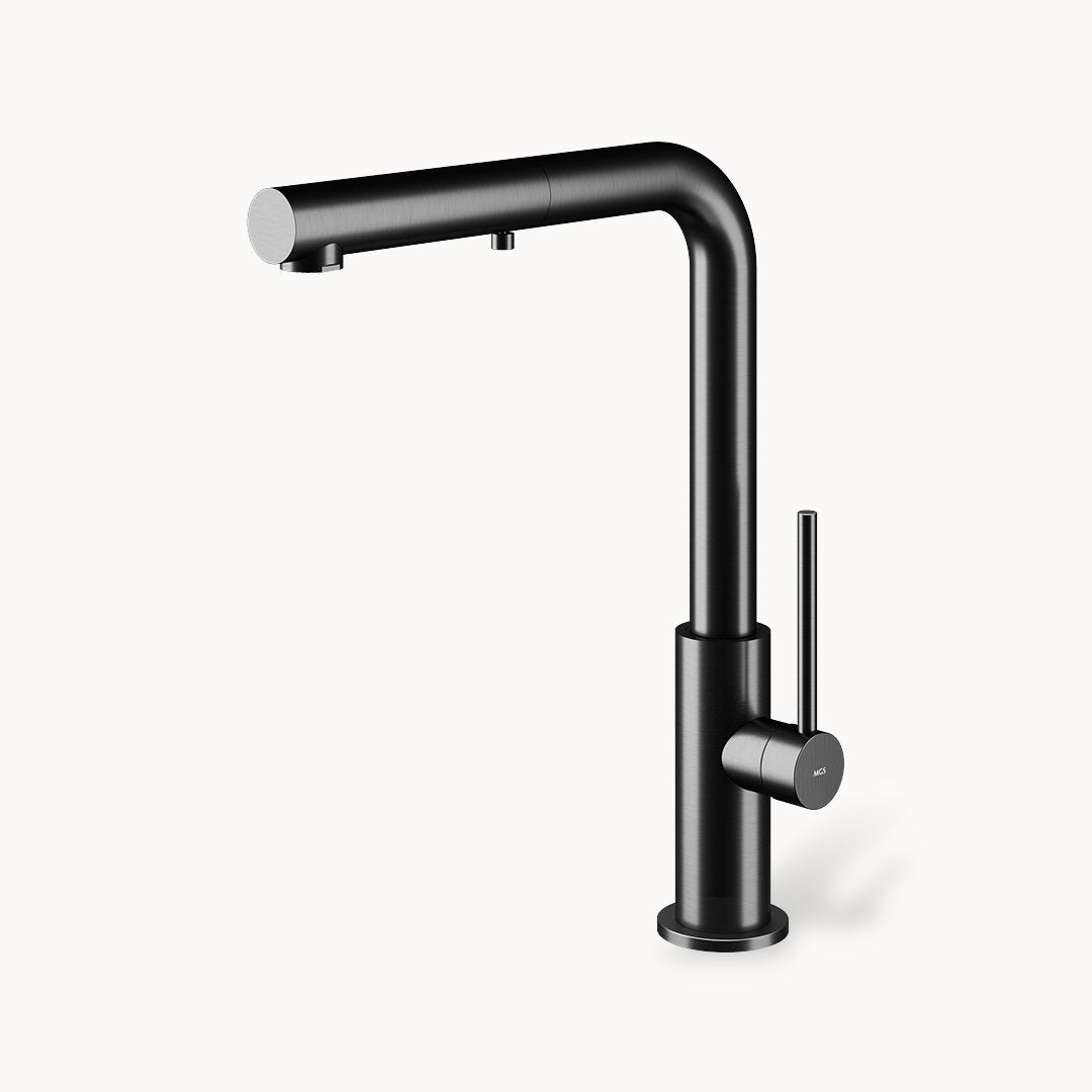 Spin HD Single-hole Stainless Steel Kitchen Faucet with Pull-out Dual spray