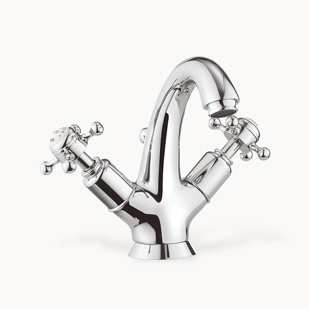 Belgravia Single Hole Bathroom Faucet with Cross Handles