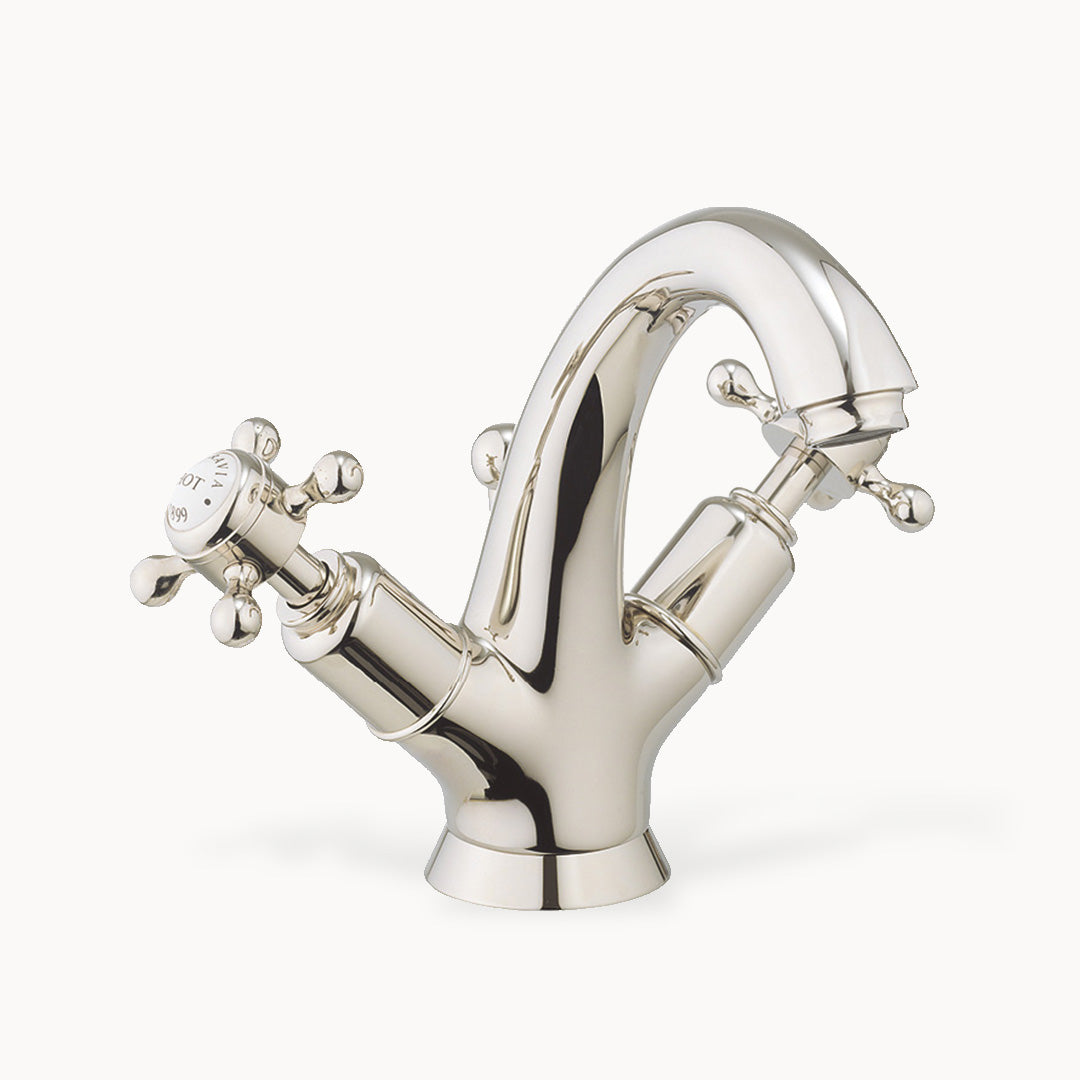 Belgravia Single Hole Bathroom Faucet with Cross Handles