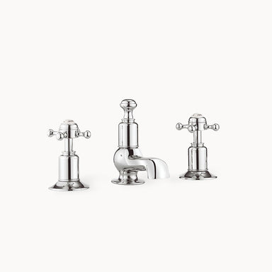 Belgravia Widespread Bathroom Faucet with Metal Cross Handles
