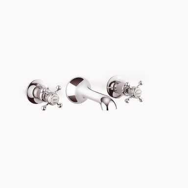 Belgravia Wall Mount Bathroom Faucet with Cross Handles