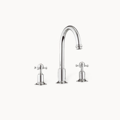 Belgravia Widespread Bathroom Faucet with Metal Cross Handles