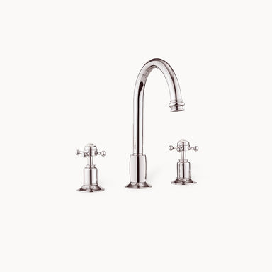 Belgravia Widespread Bathroom Faucet with Metal Cross Handles