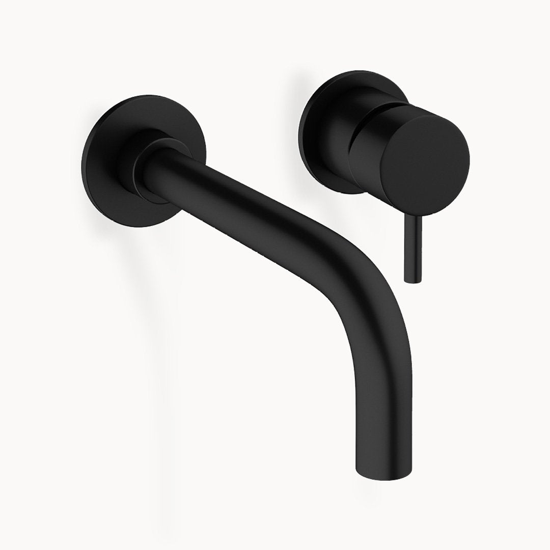 MPRO Wall Mount Bathroom Faucet with Metal Lever Handle