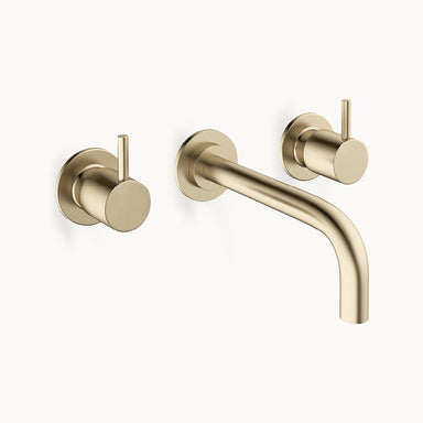 MPRO Wall Mount Bathroom Faucet with Metal Lever Handles