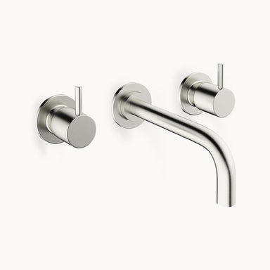 MPRO Wall Mount Bathroom Faucet with Metal Lever Handles