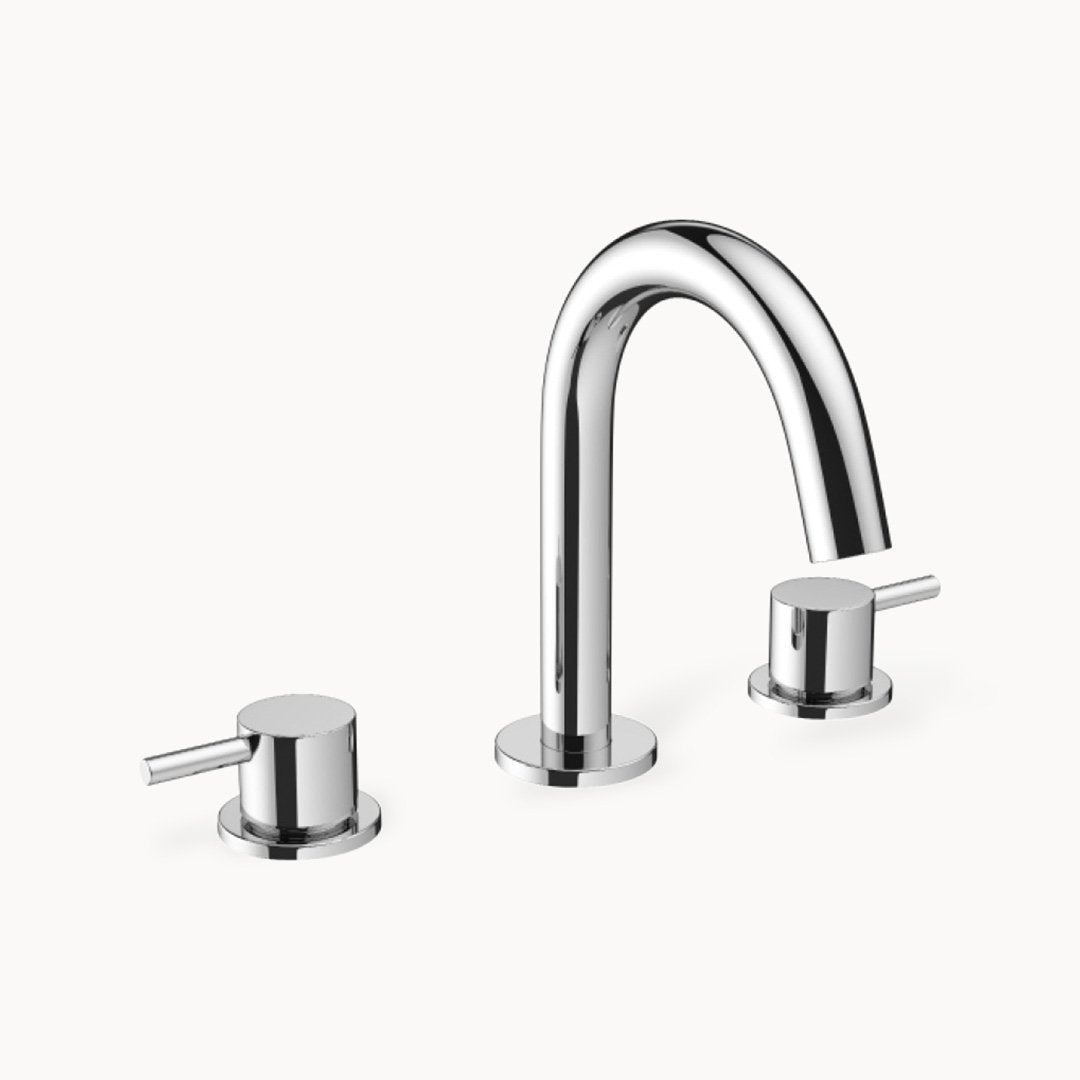 MPRO Widespread Bathroom Faucet with Metal Lever Handles
