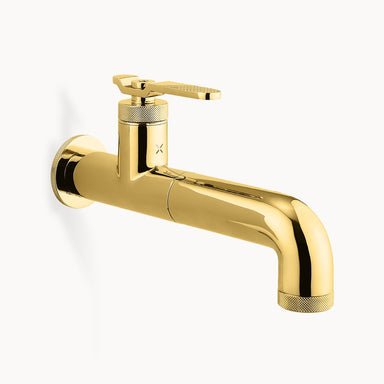 UNION Single hole Wall Mount Bathroom Faucet with Metal Lever Handle