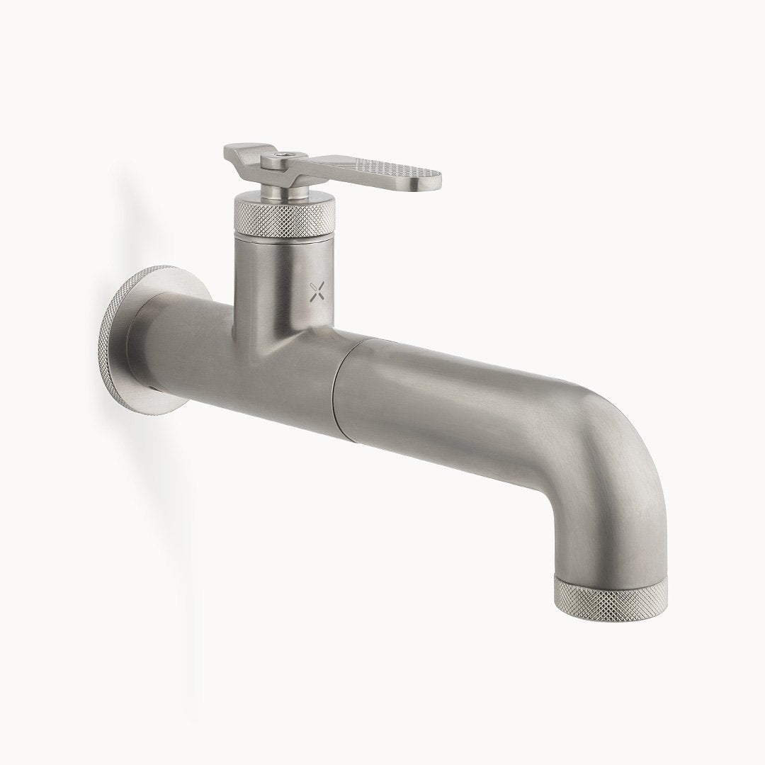 UNION Single hole Wall Mount Bathroom Faucet with Metal Lever Handle ...
