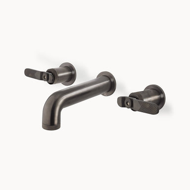 UNION Wall Mount Bathroom Faucet with Metal Lever Handles