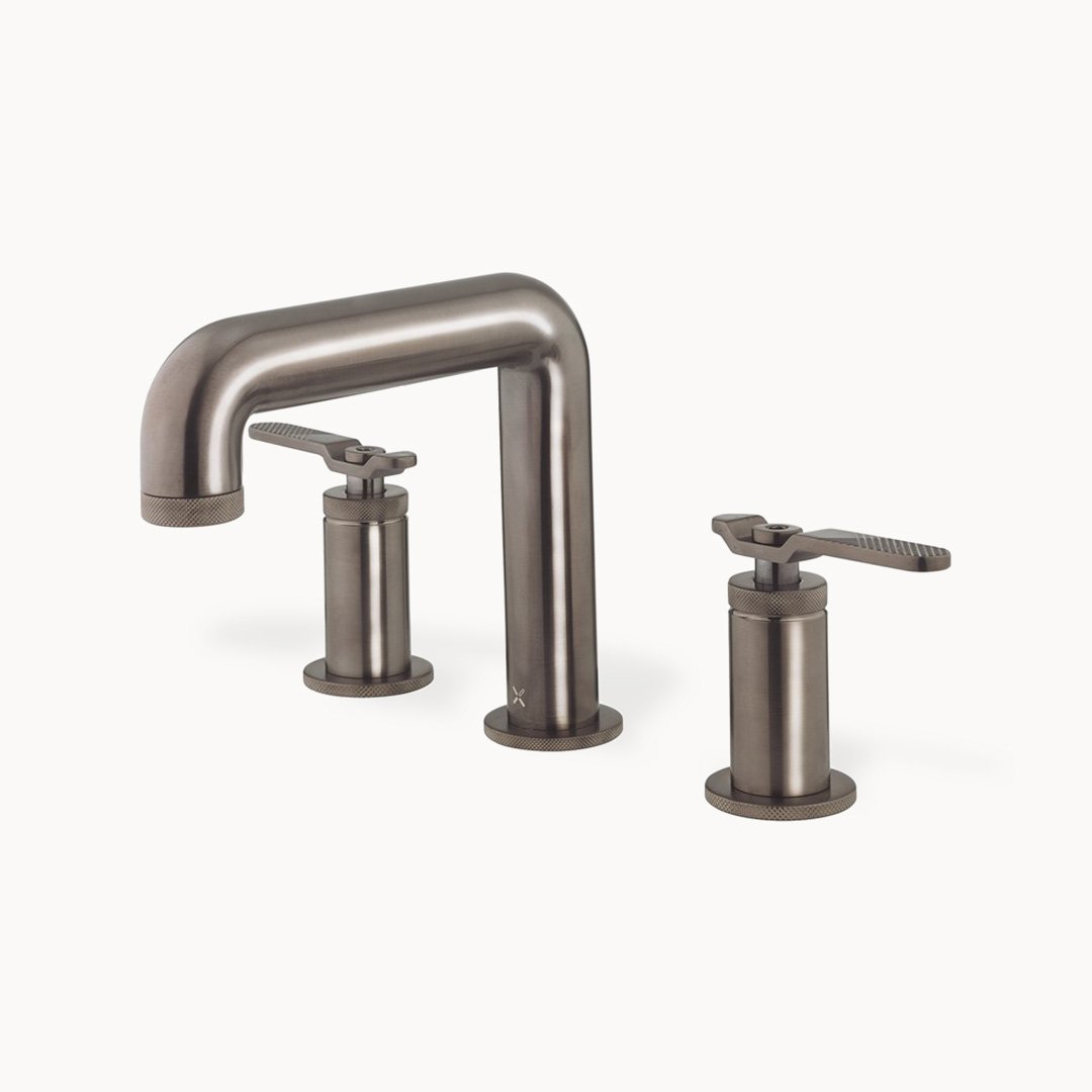 UNION Widespread Bathroom Faucet with Metal Lever Handles