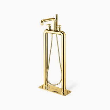 UNION Floor Mount Tub Filler with Metal Lever Handles