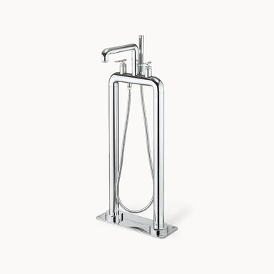 UNION Floor Mount Tub Filler with Metal Lever Handles